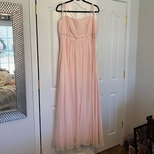 David’s Bridal Bridesmaid Dress Blush